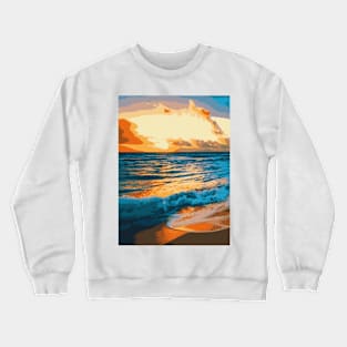 Pearl Beach Sunset - Landscape Crewneck Sweatshirt